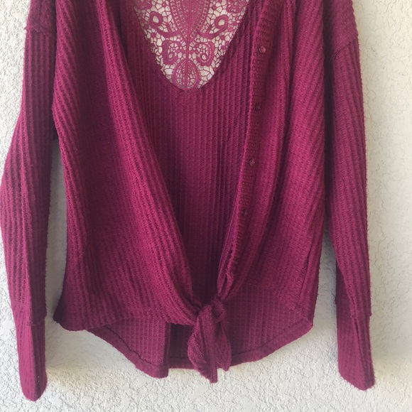 Women Sweater Shrug Large Wine Color New - Picture 9 of 14
